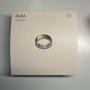 Oura Ring 4 Gold Size 8 Used - Like New